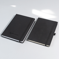 Carnet personnalisé A5 en cuir PU souple épais Journal académique de direction avec couverture rigide Cadeau parfait pour les étudiants universitaires