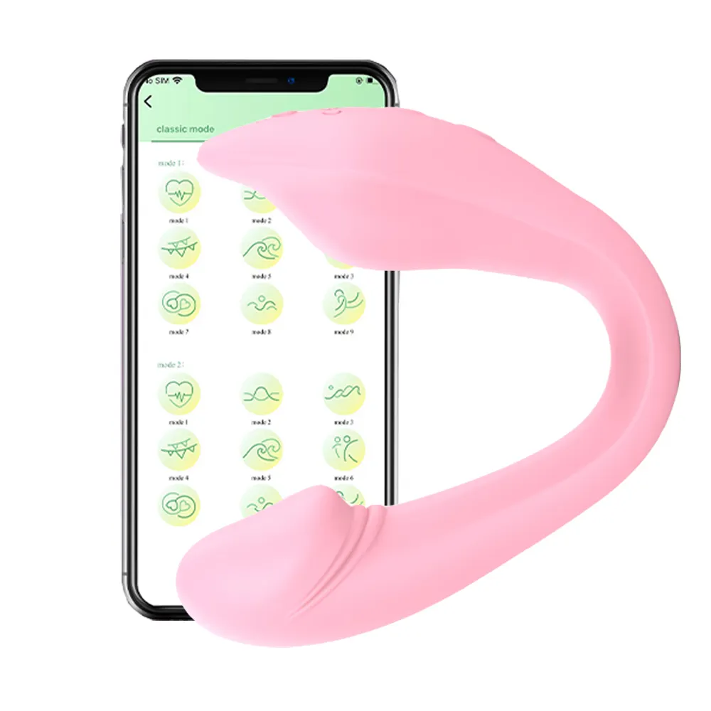 Smartphone Dual Motor perempuan dewasa mainan seks pasangan Vibrator bola App dan Remote Control Vibrator pakaian dalam Wearable APP Vibrator