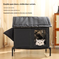 Maison pour chien et chat isolée, imperméable et solide pour l'extérieur, tente surélevée pour plusieurs chiens, utilisation hivernale