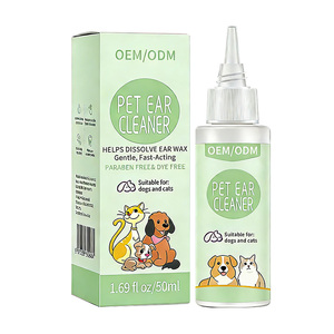 น้ำยาทำความสะอาดหูสัตว์เลี้ยงจากพลาสติกที่เป็นมิตรต่อสิ่งแวดล้อม พร้อมสูตรขจัดกลิ่นและป้องกันเชื้อรา สำหรับสุนัข แมว ลูกสุนัข และลูกแมว - Product Image 4