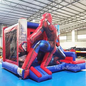 Sân chơi bơm hơi <span class=keywords><strong>Spiderman</strong></span> lâu đài <span class=keywords><strong>bouncy</strong></span> nhà bị trả lại với trượt nhảy <span class=keywords><strong>Inflatable</strong></span> lâu đài trượt với hồ bơi cho bé - Product Image 2