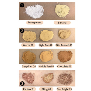 Cosmetici Vegani a Marchio Proprio, Etichetta Privata, Fondotinta <span class=keywords><strong>in</strong></span> <span class=keywords><strong>Polvere</strong></span> Scuro Traslucido Impermeabile Idratante per Donne, Opaco/Glitterato - Product Image 6