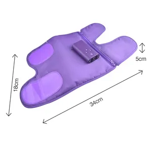 循環とリラクゼーションのための紫色の脚圧縮筋肉マッサージャーエアセラピーブーツ