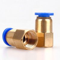 Raccord rapide en laiton à filetage femelle PCF G3/4 pour tuyau de 8 mm, idéal pour système d'irrigation et robinetterie