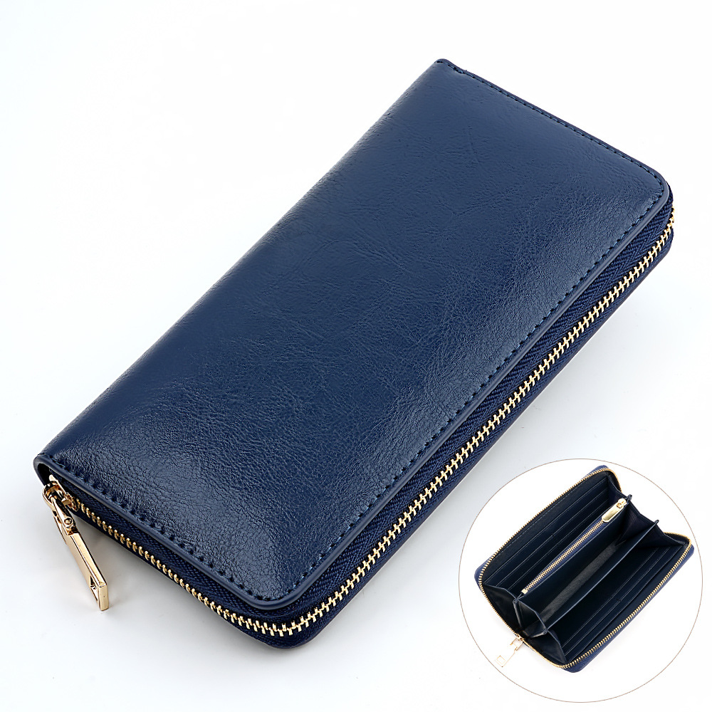 Oil wax cowhide [outer sapphire+inner sapphire]