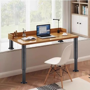 Pieds de lit télescopiques gris, colonne de support de table réglable, support de rehaussement de hauteur - Product Image 1