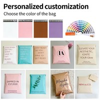 Sacs d'expédition imperméables pour chaussures et vêtements, emballages personnalisés en polyéthylène pour coursiers, sacs postaux givrés imprimés avec logo