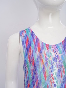 Traje de Gimnasia para Niñas, Sublimado, sin Mangas, con Pantalones Cortos, Spandex, para Danza, Entrenamiento, Práctica, Competencia de Equipo - Product Image 4