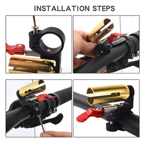 Campanello per bicicletta Super rumoroso corno per mountain bike forma nuova di zecca suoneria di sicurezza trasparente montaggio del manubrio accessori per biciclette - Product Image 5