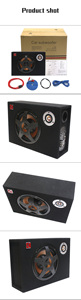Subwoofer audio pour voiture 6 pouces 12V, haut-parleur actif haute puissance pour voiture avec amplificateur intégré, subwoofer pour camions - Product Image 3