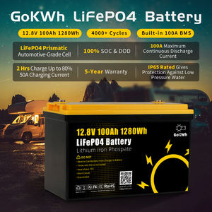 GoKWh 맞춤형 <span class=keywords><strong>12v</strong></span> 24v 36v 48v 100Ah 200Ah 300Ah 400Ah 시리즈 병렬 배터리 12.8V 25.6V 태양 전지 배터리 EU 주식 지원 - Product Image 2