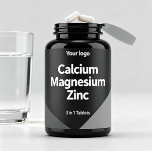 Compresse 3 in 1 di Calcio, Magnesio e Zinco a Marchio Privato, Integratore per la Salute di Ossa, Nervi e Muscoli, Pillole di Magnesio - Product Image 2