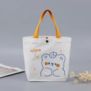 2024 personnaliser Logo toile tissu sac à provisions réutilisable supermarché coton sac Portable polyester sac