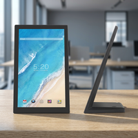Écran tactile LCD IPS en forme de L de 14 pouces, personnalisable, sur pied, sans support, tablette Android 2+16 Go pour l'intérieur et les aéroports