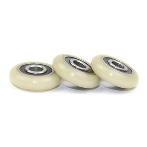 Poulies de porte et de fenêtre en acier inoxydable S605RS fournie par le fabricant, revêtues de roulements, 5/5,6*19*5 mm, poulies en plastique de haute qualité - Product Image 2