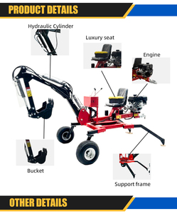 Nouvelle mini-<span class=keywords><strong>pelle</strong></span> araignée fabriquée en Chine, <span class=keywords><strong>pelle</strong></span> araignée à 2 roues facile à utiliser et adaptée à une utilisation dans les petits espaces. - Product Image 6