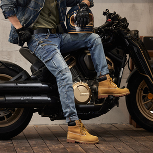 Jeans de Motociclista Ajustados para Hombre, con Múltiples Protecciones, Pantalones para Motociclismo - Product Image 5