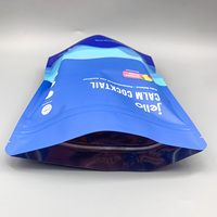 Pochette en plastique laminé doux au toucher avec fermeture éclair pour emballage de protéines en poudre, café, thé – Sac personnalisé à fond plat