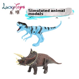 Juego de dinosaurio simulado con figura de plástico, accesorios de madera, mundo Animal, juguete educativo para edades tempranas para niños - Product Image 5
