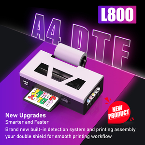 Nhanh chóng vận chuyển Mini dtf máy in A4 cho nhỏ <span class=keywords><strong>T</strong></span>ốc độ in ấn dễ dàng bảo trì ổn định <span class=keywords><strong>T</strong></span>-Shirt máy in L800 đầu - Product Image 2