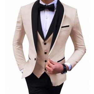 Mejores hombres trajes ajustados esmoquin <span class=keywords><strong>3</strong></span> piezas de boda trajes de chaqueta para hombre - Product Image 6