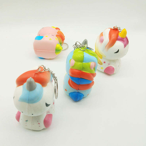 Juguete para apretar unicornio de espuma de elevación lenta de PU para niñas de 5 a 7 años-Juguete blando de descompresión novedoso - Product Image 4