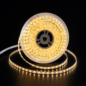 Bande LED SMD 2835 12V, 120 LED/m, découpable toutes les 10 cm, blanc chaud, IP20, 8 mm, 10 mm, flexible pour intérieur, maison, armoire - Product Image 1