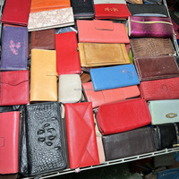 Sacs d'occasion en A11-2 Pochette en cuir de marque pour femmes hommes Fournisseur de sacs d'occasion Vente en gros Portefeuille en cuir véritable Exportateur