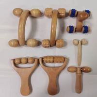 Bâton de massage en bois, rouleau de massage pour le visage et les jambes, respectueux de l'environnement, portable et sain, massage manuel