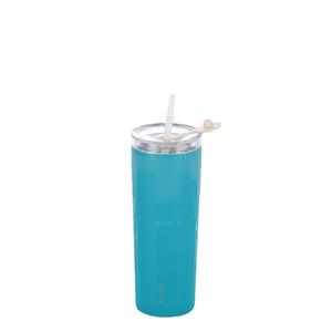 Stainless Steel Double-Layer Vacuum Thermos <b>Cup</b> Luxury Design <b>Large</b>-Capacity Ice Explosion Style Featuring Straws - Product Image 5