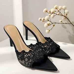 Sandales pour femmes 2026 en cuir véritable, chaussures plates, sandales <span class=keywords><strong>Oran</strong></span>, chaussures de soirée et de mariage, avec boîte à logo, grandes tailles, disponibles en ligne - Product Image 1