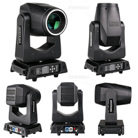 Marslite Mini Beam 200 BSW Moving Head Projecteur de Scène DMX à Motifs, Cabeza Movil Moving Head Bsw 3-en-1 pour DJ, Discothèque, Bar, Fête