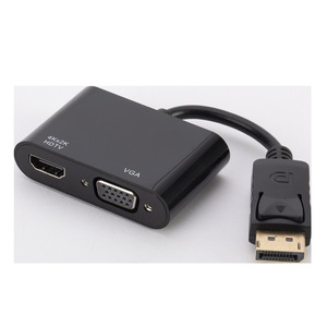 Convertisseur DisplayPort vers HDTV et VGA 1920x1080 pour moniteur d'ordinateur, câble adaptateur de sortie double écran - Product Image 5