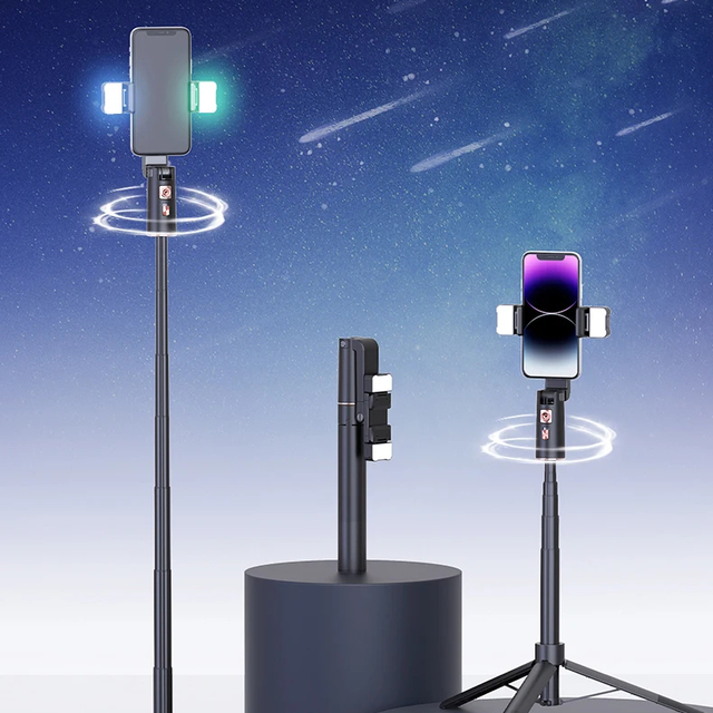 Selfie Stick Gimbal Stabilizer 360 Rotation Tripod With Auto Face Tracking & Remote for Smartphone Tiktok Vlog Youtuber Liveshow