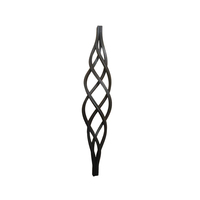 Poteaux de panier en acier forgé, article de jardin, pièces en fer forgé, balustre forgé, main courante d'escalier en fer forgé, ornements décoratifs
