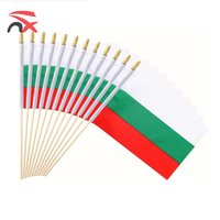 Kit de souvenirs en gros avec drapeau national bulgare, ensemble de drapeaux de campagne électorale 2026 pour événements nationaux