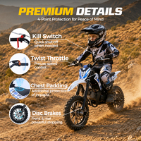Mini moto tout-terrain 50cc 2 temps, charge maximale 100 kg, moto de montagne pour jeunes, vente chaude