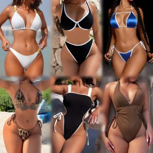 Liquidación: Conjunto de Bikini Sexy de Dos Piezas para Mujer, Traje de Baño Moderno para Playa, Venta al Por Mayor - Product Image 2