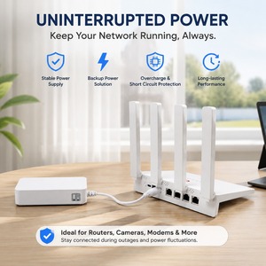 OLAX Smart UPS 12V 37WH 10000mah Banco de Energía Portátil para Exteriores, Sistema de Alimentación Ininterrumpida Mini UPS para Router Wifi - Product Image 2