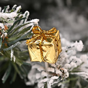 Conjunto de caja de regalo de espuma colorida festiva antigua de Navidad decoración colgante de árbol de Navidad - Product Image 3