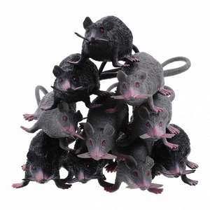 22CM Plastic Mouse Gray Black White Model Prank Toy Cat Teasing <b>Pet</b> Supplies - Product Image 1