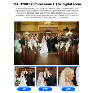 Cámara PTZ 4K con Seguimiento Automático por IA, NDI HX2 Free-D, Zoom 20X, USB para LAN PoE, para Reuniones, Conferencias, Transmisión en Vivo, Iglesia - Product Image 4