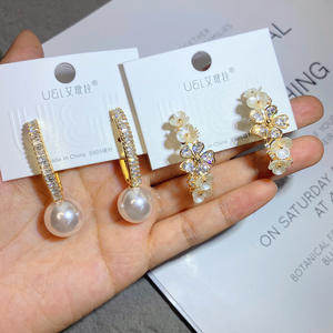 Aretes, venta al por mayor de China, bisutería, joyería de moda para mujer, diseños de pendientes, pendientes para mujer, pendientes largos de plata 925 - Product Image 4