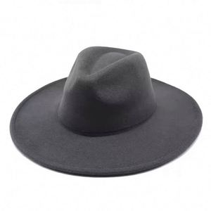 Sombrero Fedora de Ala Ancha Plana de Poliéster, Estilo Jazz, Unisex, Talla Grande, Color Personalizado, para las Cuatro Estaciones, Fiestas al Aire Libre, Pesca - Product Image 4
