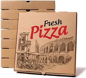 12英寸16英寸18英寸安全瓦楞纸板和空白披萨盒方形比萨店面包店餐厅和派对