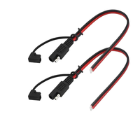 Kabel Ekstensi Daya DC Baterai Otomotif SAE 2-Pin Linkyou Quick Disconnect, Selubung PVC, Konduktor Tembaga, 0-36V, Dapat Disesuaikan