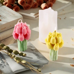 Moule en silicone en gros pour bougies en forme de tulipe, idéal pour la décoration intérieure et les bougies parfumées - Product Image 6