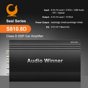 AudioWinner S810.8D HiFi 8 canaux DSP Amplificateur de puissance professionnel Classe D Car Audio Factory Fourni avec égaliseurs - Product Image 2