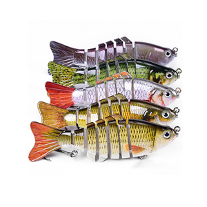 Multi Jointed Electronic Fishing Lure Auto Swim Fishing Lure Speed Vertical Artificial Hard Plastic Artificial Bait Lure