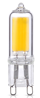 Ampoule halogène G9 en verre sans scintillement pour éclairage intérieur, 2W, 3000K/4500K/6000K, angle de faisceau 360°, 240/480lm, Ra80, 15000 heures